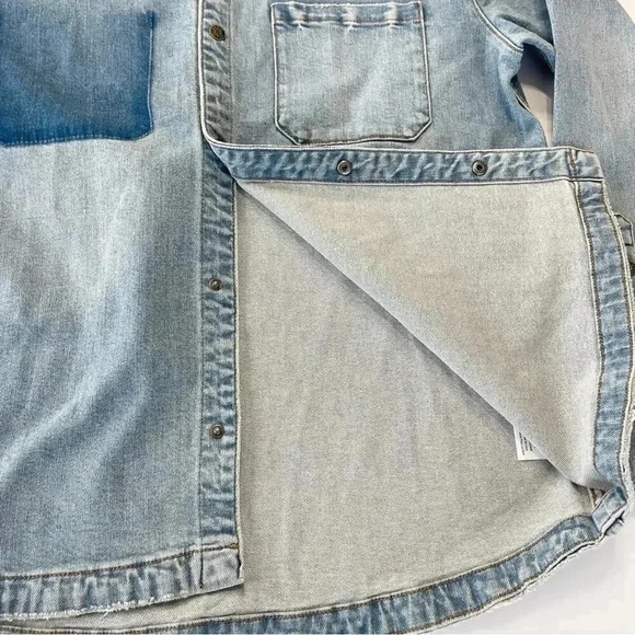 SER.O.YA Retrofête Marcus Oversized Denim Shirt XL NWT - Picture 8 of 10